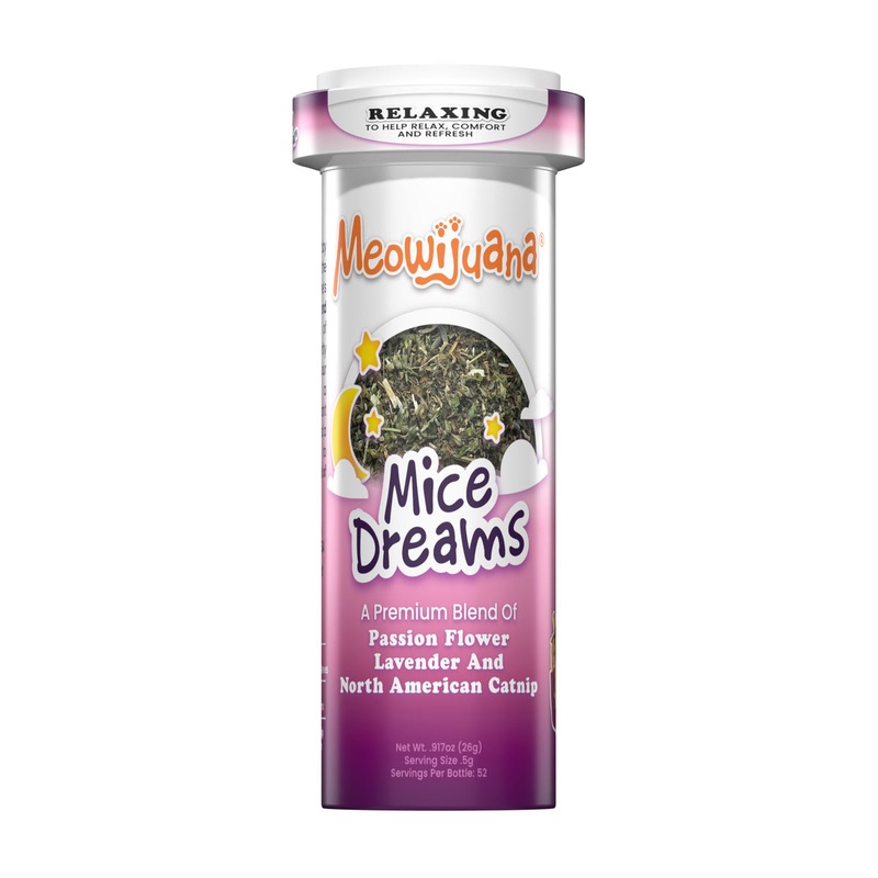 Meowijuana Mice Dreams – Catnip, Passion Flower, and Lavender Blend