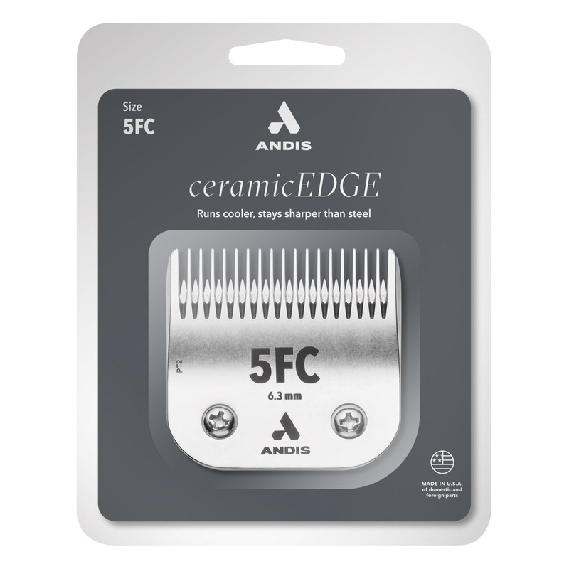 Andis #5FC CeramicEdge Blade Set, 1/4 – 6.3 mm