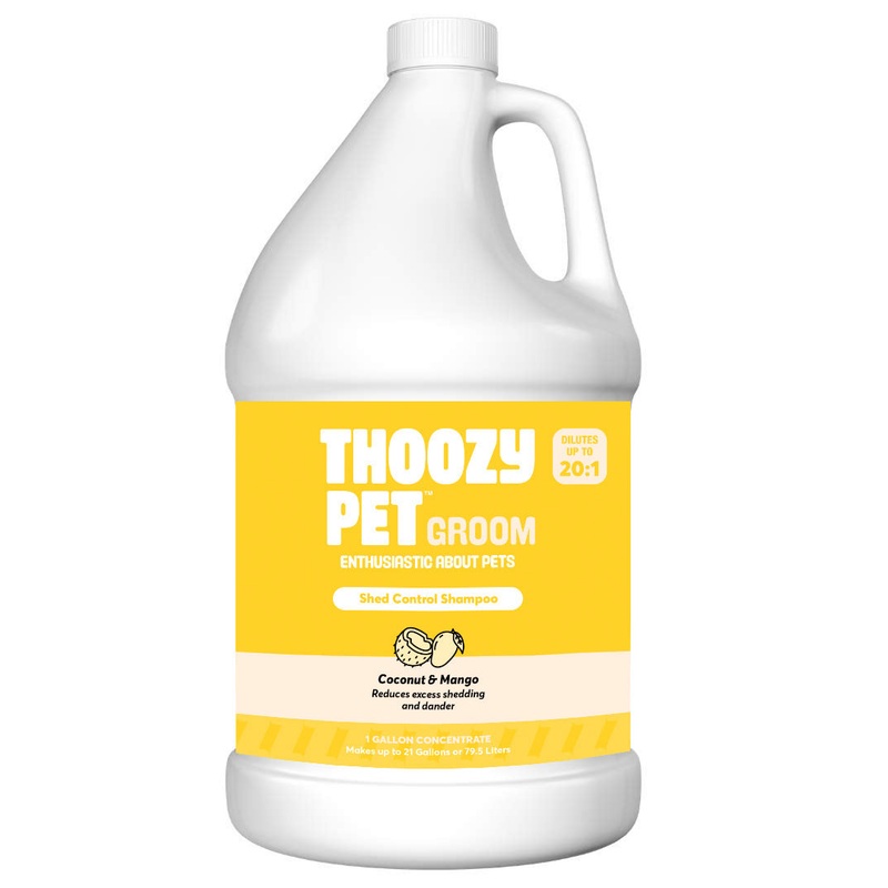 ThoozyPet Shed Control Shampoo Coconut & Mango 1 Gallon