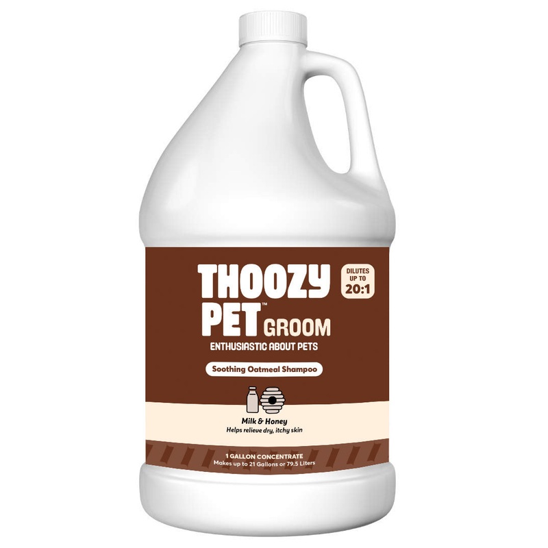 ThoozyPet Soothing Oatmeal Shampoo Milk & Honey 1 Gallon