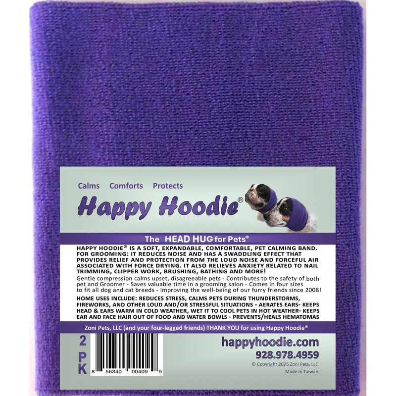HAPPY HOODIE SET- CONTAINS  1 LARGE PURPLE, 1 SMALL PURPLE