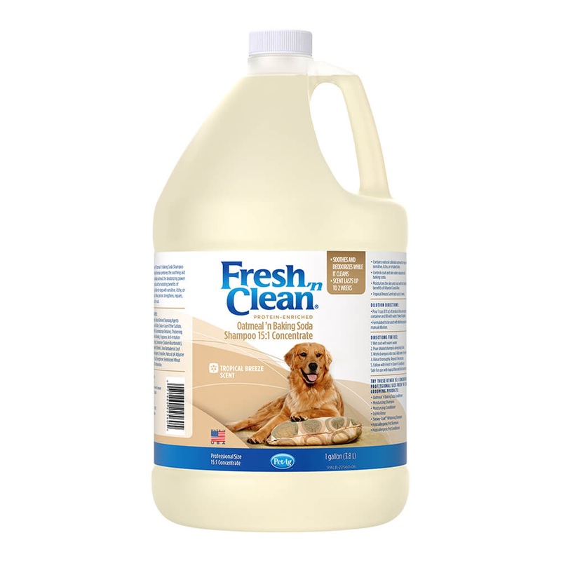 Fresh ‘n Clean Oatmeal ‘n Baking Soda Protein-Enriched Dog Shampoo, 15:1 Concentrate