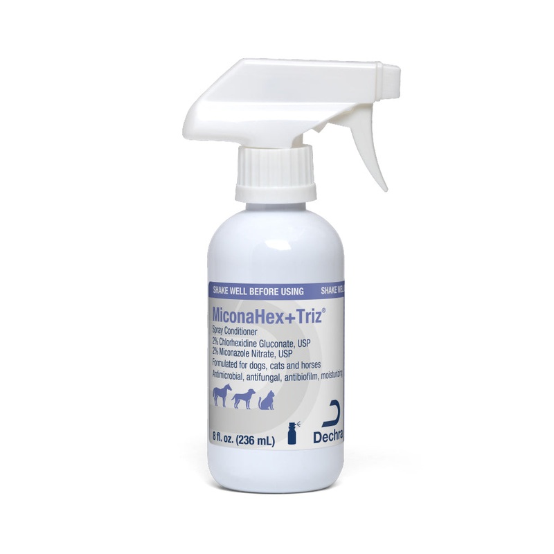 MiconaHex+Triz Antimicrobial Spray Conditioner for Dogs, Cats, and Horses, 8 oz
