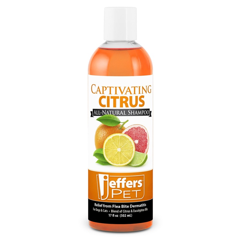 Pet Captivating Citrus All-Natural Flea Bite Relief Shampoo for Dogs and Cats