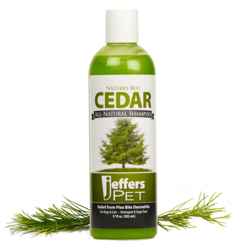 Pet Nature’s Best Cedar All-Natural Flea Bite Relief Shampoo for Dogs and Cats