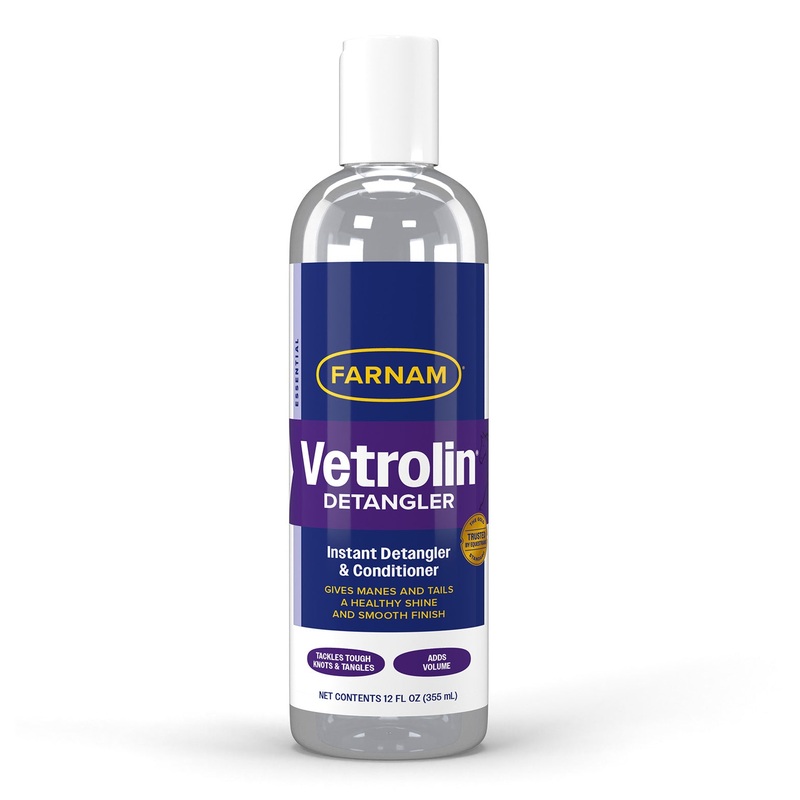 Vetrolin Detangler & Conditioner for Horse Manes & Tails, 12 oz
