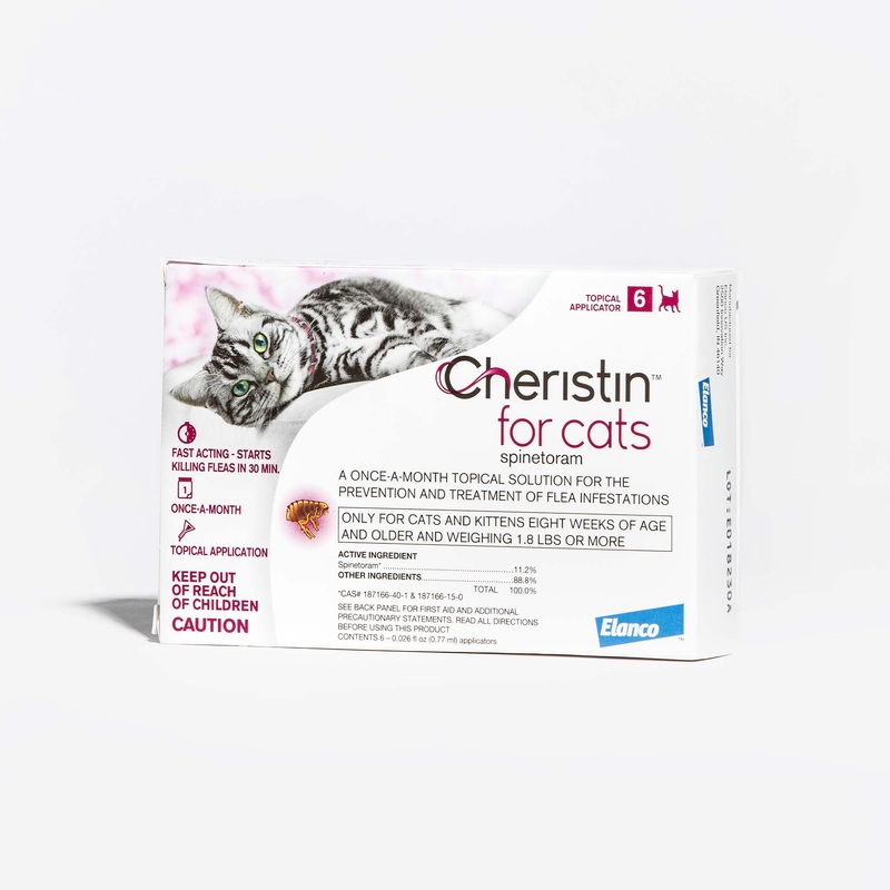 Cheristin Flea Spot Treatment for Cats, over 1.8 lbs (3 months)