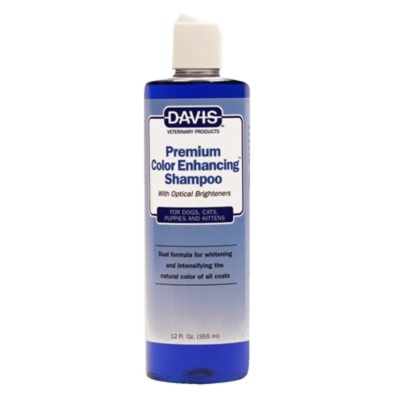 Davis Premium Color Enhancing Shampoo with Optical Brighteners  Whitening & Shine for Dogs, Cats, Puppies & Kittens  pH Balanced, Easy Rinse, Made in USA