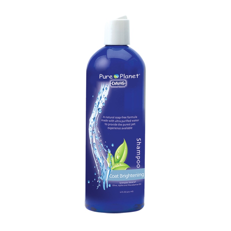 Davis Pure Planet Natural Coat Brightening Shampoo for Dogs, Cats, Puppies & Kittens  Soap-Free, pH Balanced with Optical Brighteners & Nourishing Oils