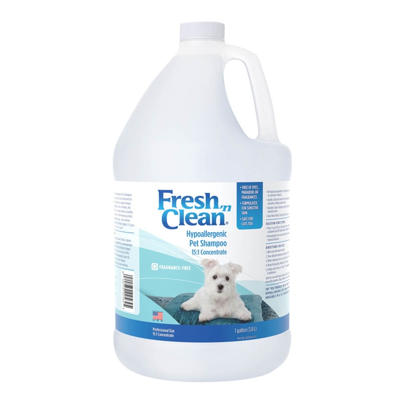Fresh ‘n Clean Hypoallergenic Pet Shampoo, 15:1 Concentrate, Gallon