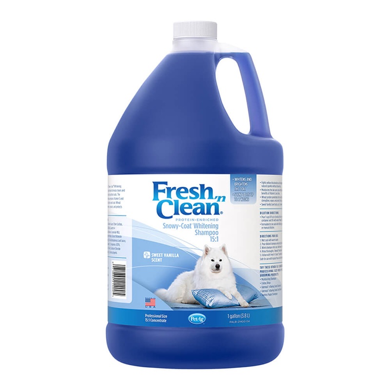 Fresh ‘n Clean Snowy-Coat Whitening Shampoo, Sweet Vanilla, Gallon