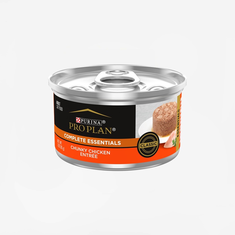 Purina Pro Plan Complete Essentials Adult Chunky Chicken Entre Cat Food