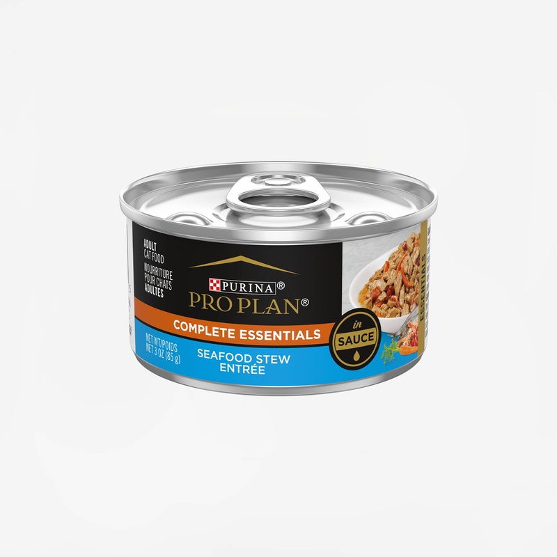 Purina Pro Plan Complete Essentials Adult Seafood Stew Entre in Sauce Cat Food