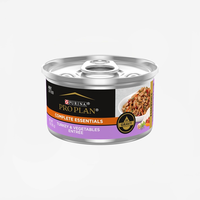 Purina Pro Plan Complete Essentials Adult Turkey & Vegetables Entre in Gravy Cat Food