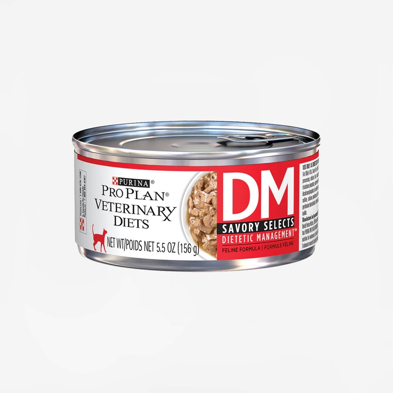 Purina Pro Plan Veterinary Diets DM Dietetic Management, Savory Selects, Feline Formula
