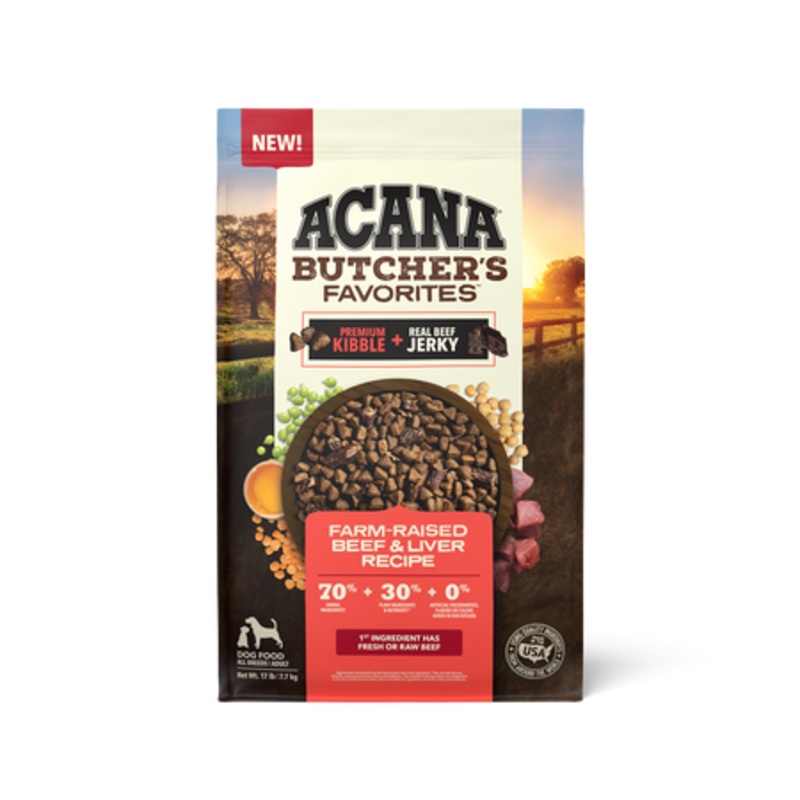 Acana Butcher’s Favorites, Farm-Raised Beef & Liver Recipe Dry Dog Food