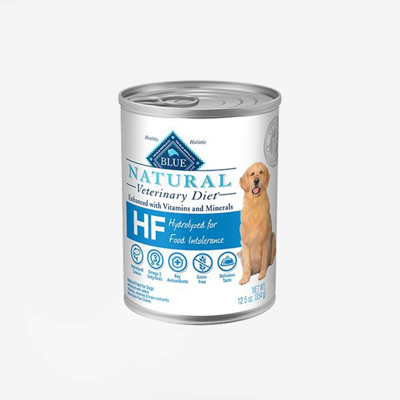 Blue Buffalo Natural Veterinary Diet HF Hydrolyzed for Food Intolerance for Dogs – Canned