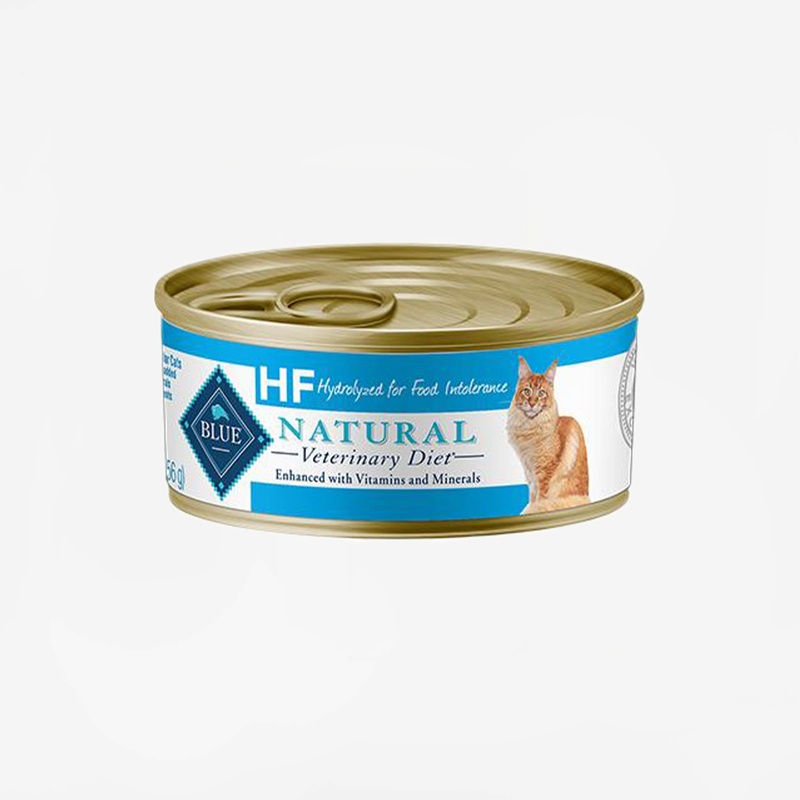 Blue Buffalo Natural Veterinary Diet HF Hydrolyzed Salmon for Food Intolerance for Cats – Canned