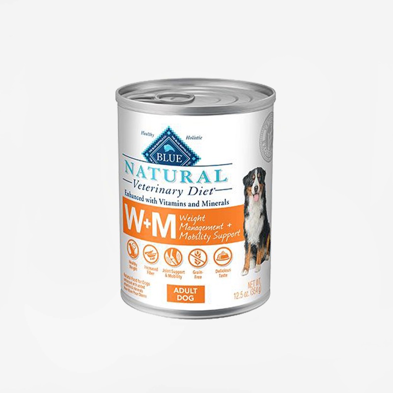 Blue Buffalo Natural Veterinary Diet W+M Weight Management + Mobility Support for Dogs – Canned