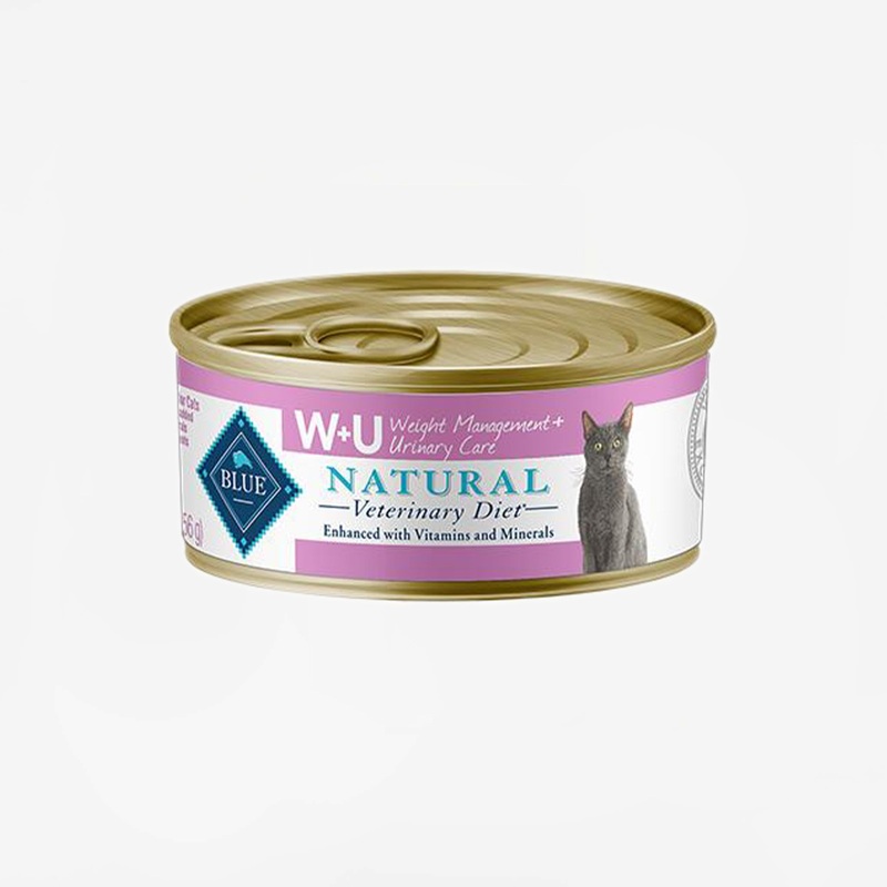 Blue Buffalo Natural Veterinary Diet W+U Weight Management + Urinary Care for Cats – Canned