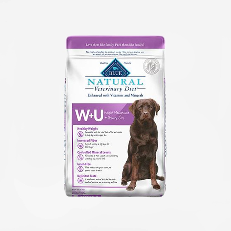 Blue Buffalo Natural Veterinary Diet W+U Weight Management + Urinary Care for Dogs – Dry
