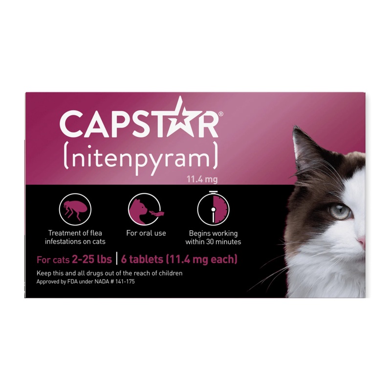 Capstar Flea Oral Treatment for Cats 2-25lbs