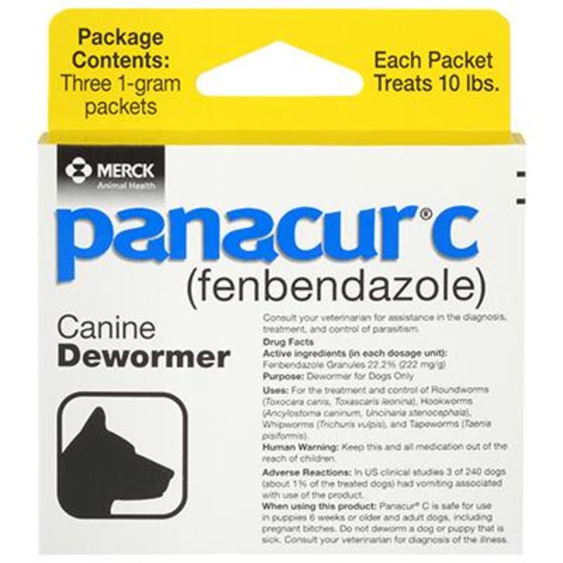 Panacur C|3 count|1 gm|2 gm|4 gm