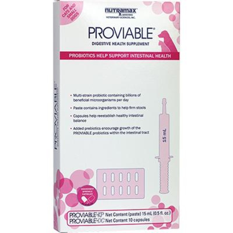 Proviable Kit for Cats & Dogs|15 mL + 10 Capsules|30 mL + 10 Capsules|1 Box