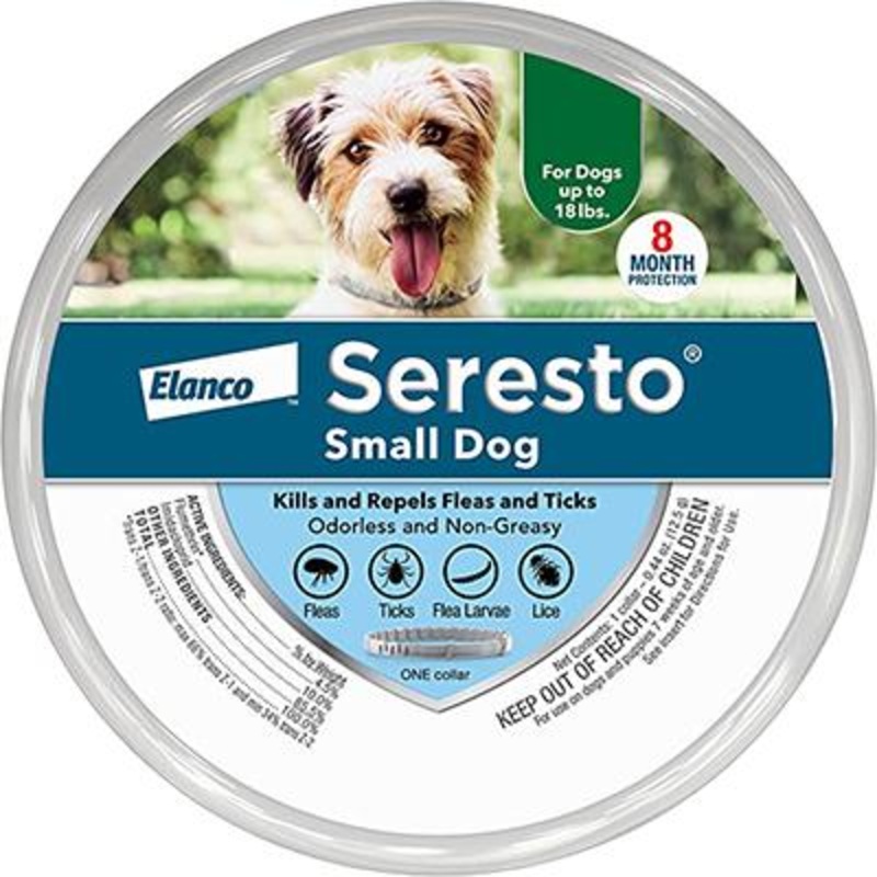 Seresto Collar for Dogs|Small (Up to 18 lbs)|Large (18+ lbs)|1 Collar
