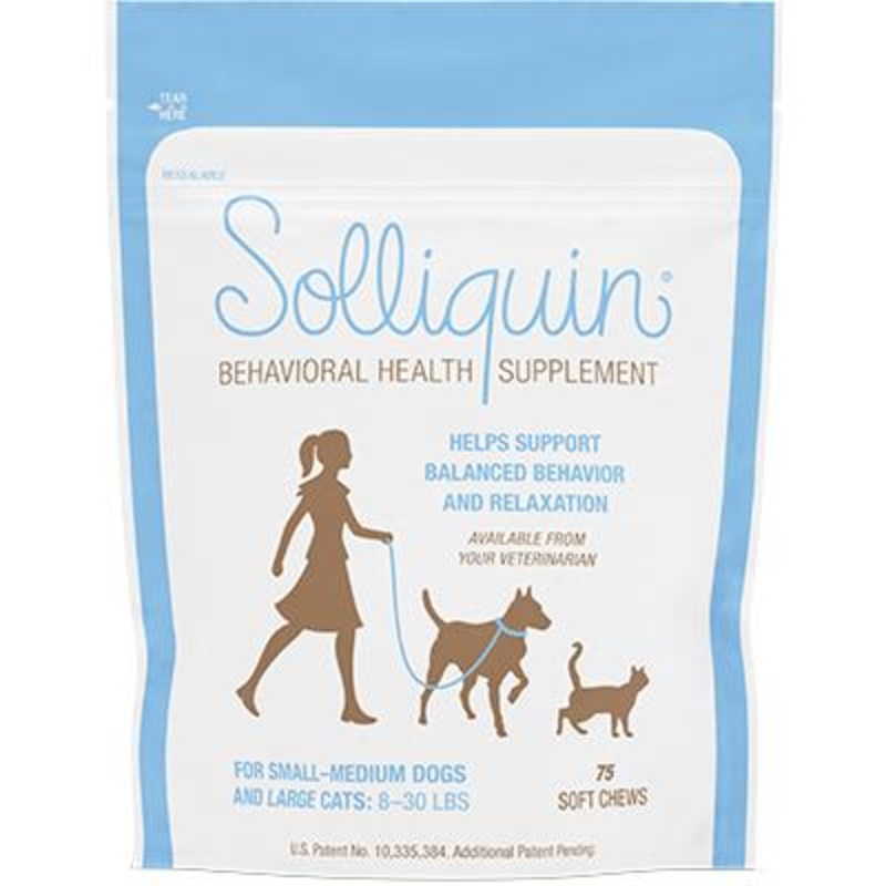 Solliquin Soft Chews|Large Cats & Small/Medium Dogs (Up to 30 lbs)|75 Count