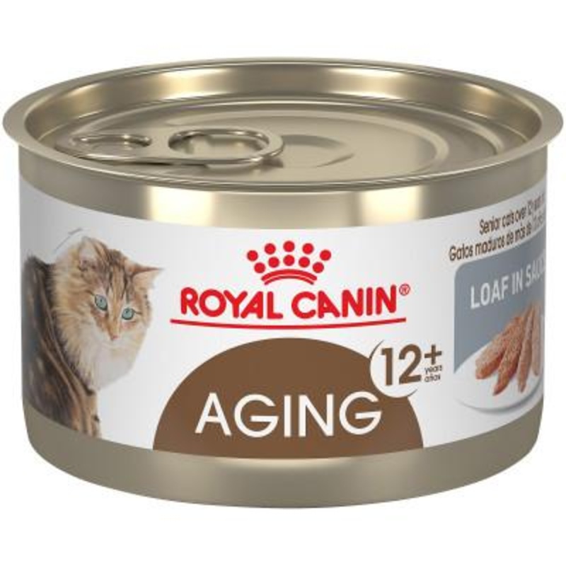 Royal Canin Feline Health Nutrition Aging 12+ Loaf In Sauce Canned Cat Food
