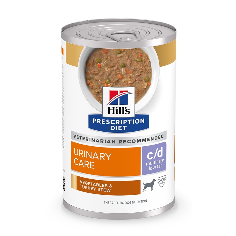 Hill’s Prescription Diet c/d Multicare Low Fat Adult Urinary Care Vegetables & Turkey Stew Wet Dog Food