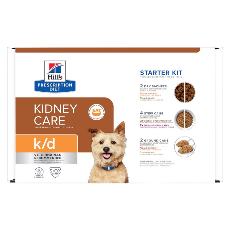 Hill’s Prescription Diet k/d Kidney Care – Dog Starter Kit