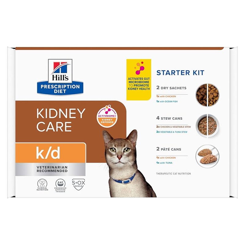 Hill’s Prescription Diet k/d Kidney Care Starter Pack – Cat Food