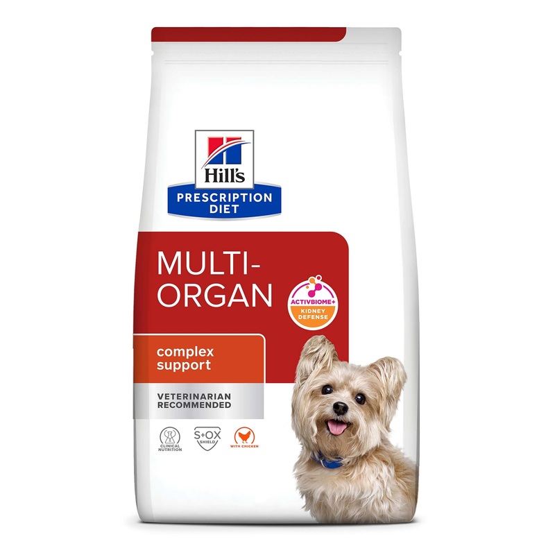 Hill’s Prescription Diet Multi-Organ Support Chicken Dry Dog Food  8.5 lb bag