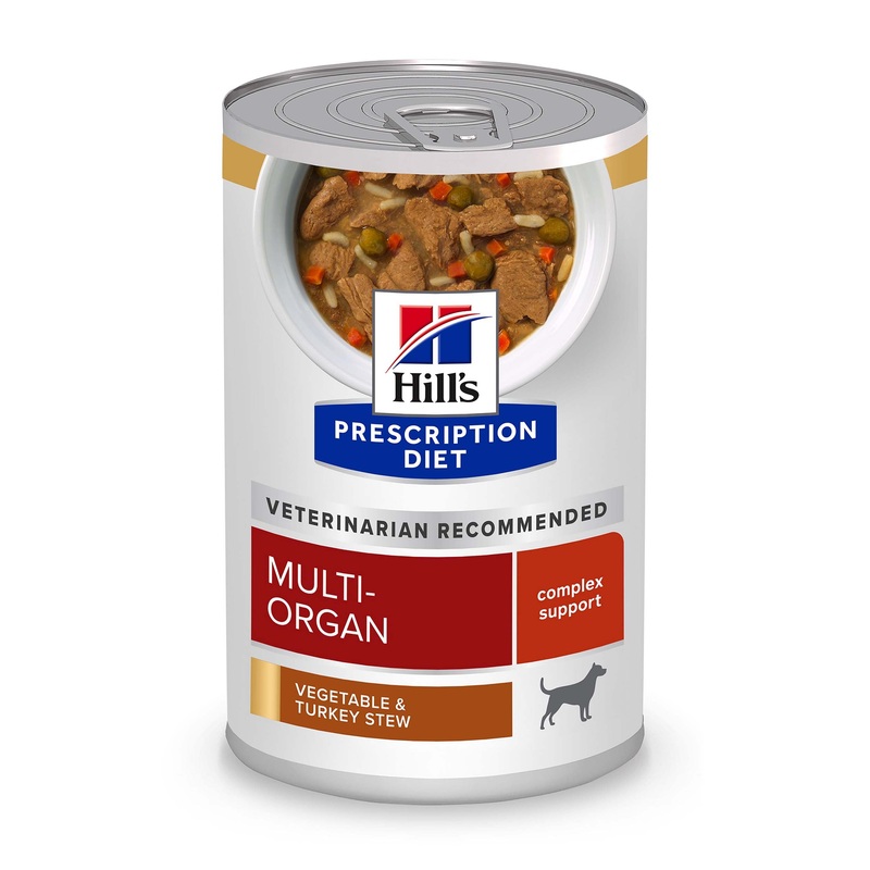 Hill’s Prescription Diet Multi-Organ Support Turkey & Vegetable Stew Wet Dog Food