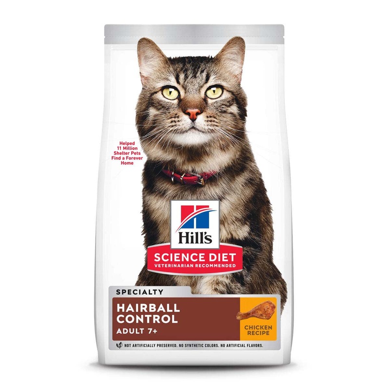 Hill’s Science Diet Adult 7+ Hairball Control – Cat Food