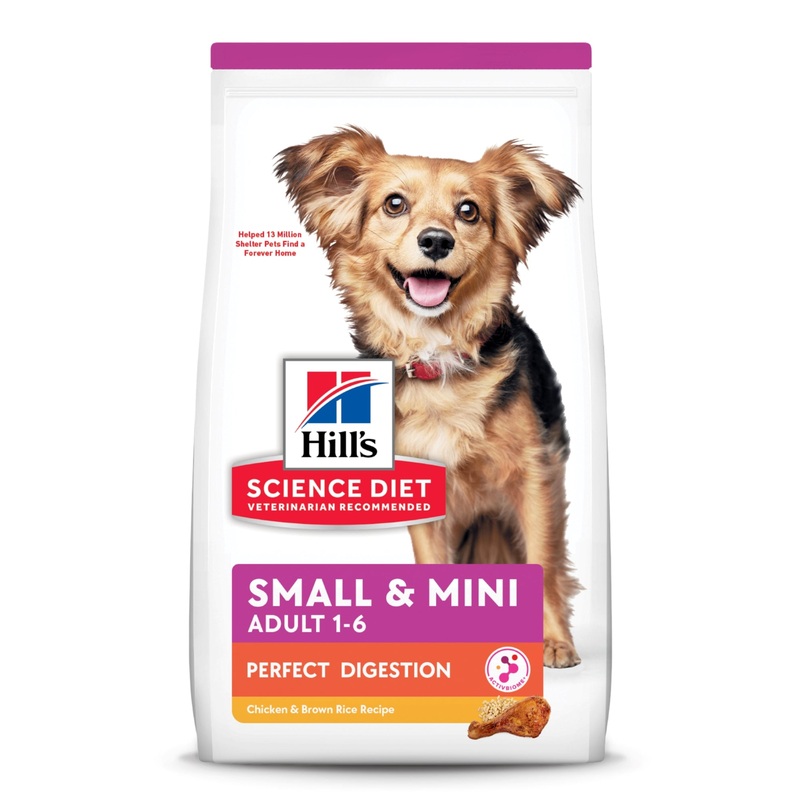 Hill’s Science Diet Adult Perfect Digestion Small Mini Chicken & Brown Rice Recipe Dry Dog Food