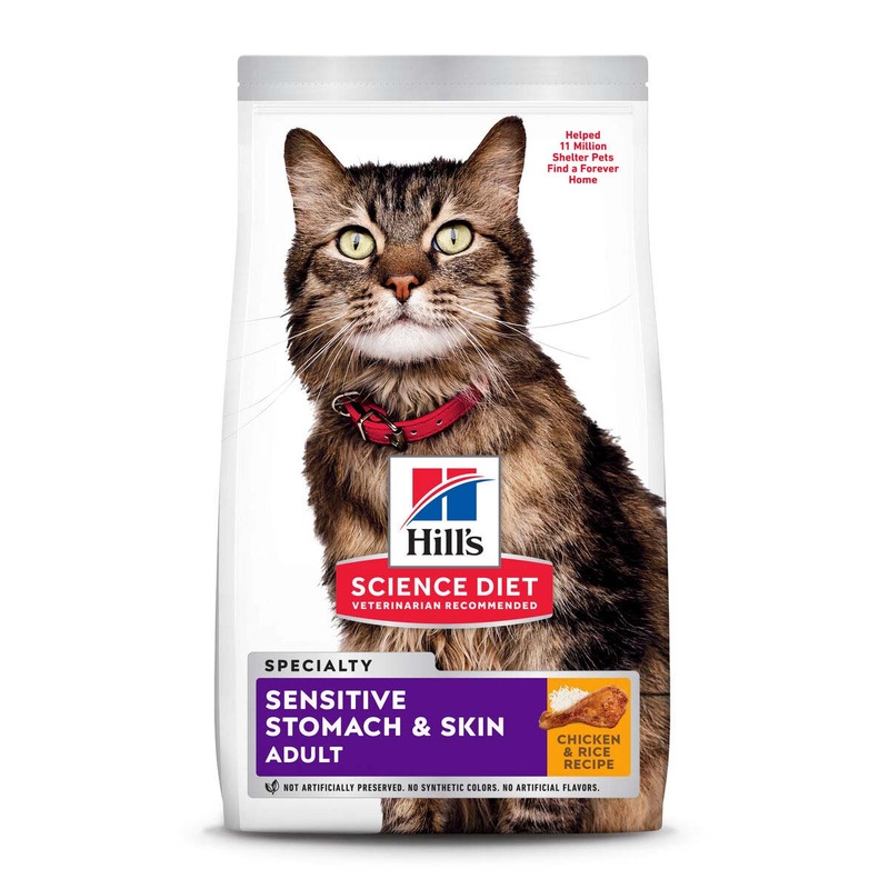 Hill’s Science Diet Adult Sensitive Stomach & Skin – Cat Food