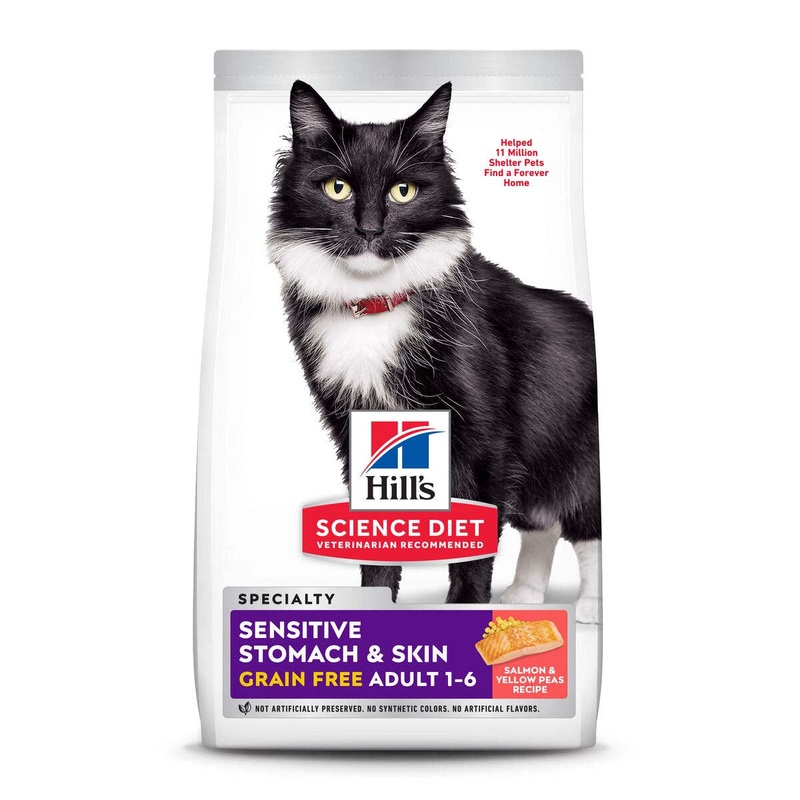 Hill’s Science Diet Adult Sensitive Stomach & Skin Grain Free – Cat Food