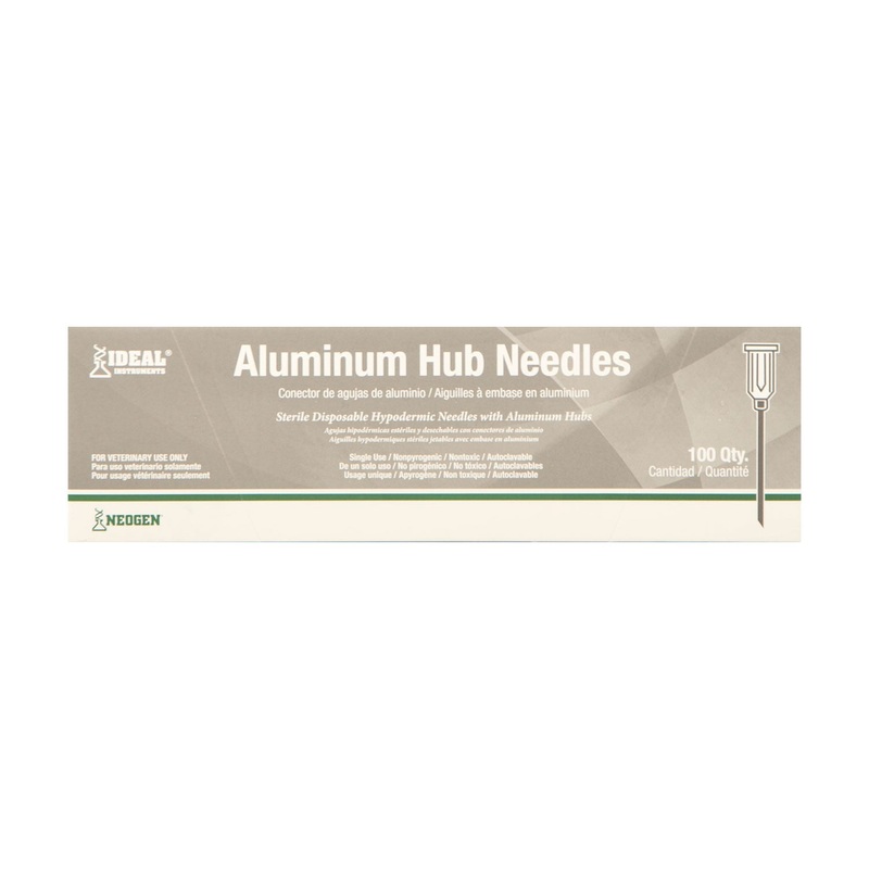 Ideal Aluminum Hub Needles, Box of 100