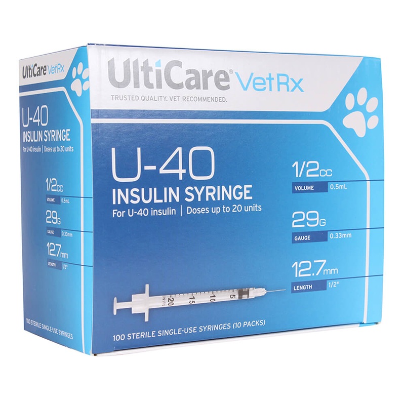 UltiCare U-40 Insulin Syringes, 29ga x , Box of 100 ct