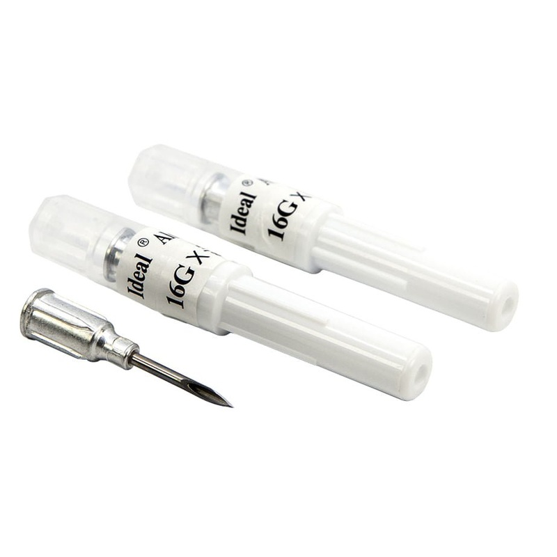 Aluminum Hub Needle 16g x 5/8, 100/box
