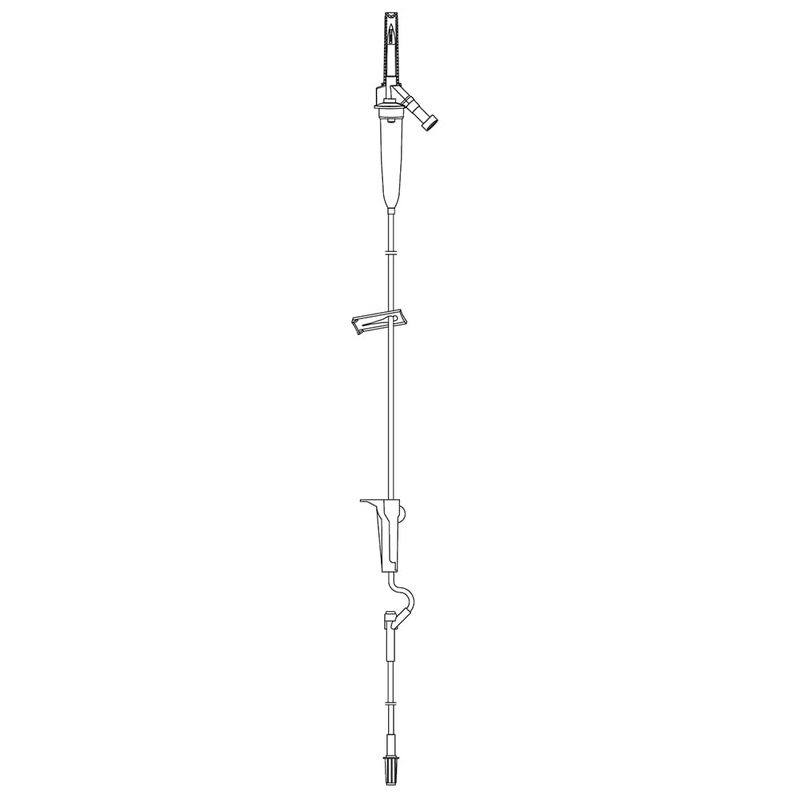 Rx Primary IV Set, 78, 15 Drip Set, Vented, 1 Port, No Needle